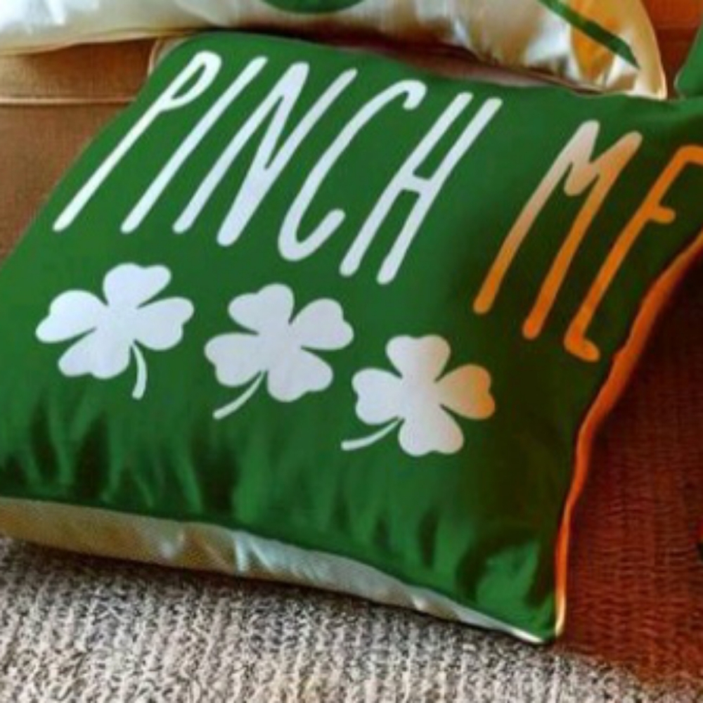 4/$40 New St. Patrick's Day "Pinch Me" Pillow Case - Size 18 x 18 Inches